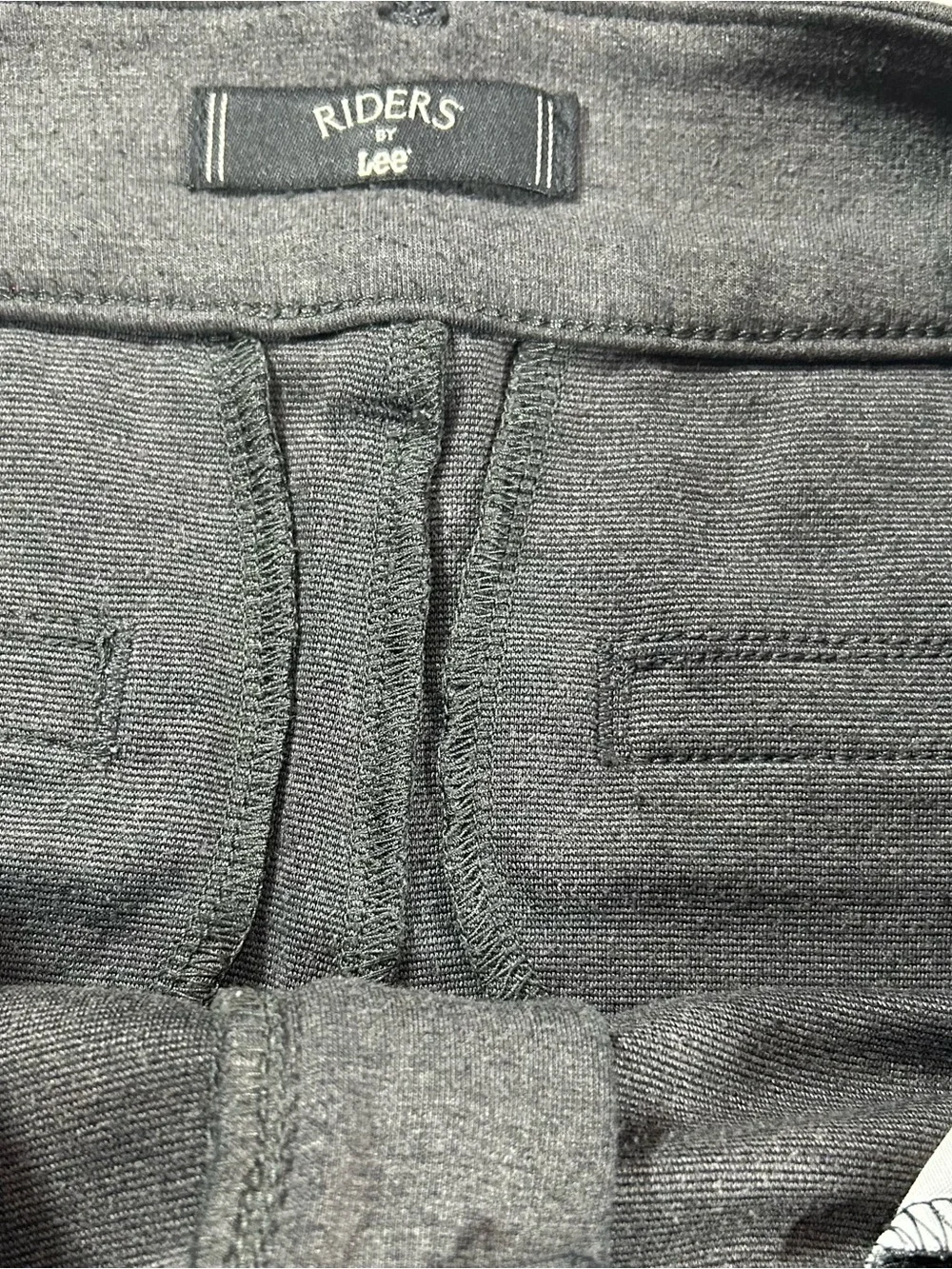 Riders By Lee Women’s Sz 14 Charcoal Gray Office Casual Straight Leg Dress Pants